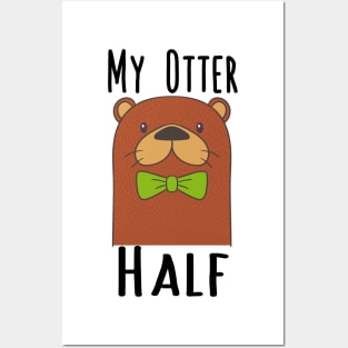 My Otter (Other) Half - Couples Best Friend Bow Tie Posters and Art